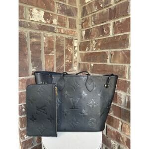 Louis Vuitton Neverfull NM Tote Monogram Empreinte Giant MM 99876